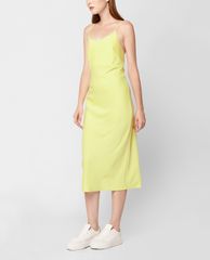 GIGI - Đầm midi hai dây phom ôm Low Back Slip