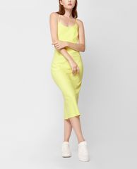 GIGI - Đầm midi hai dây phom ôm Low Back Slip