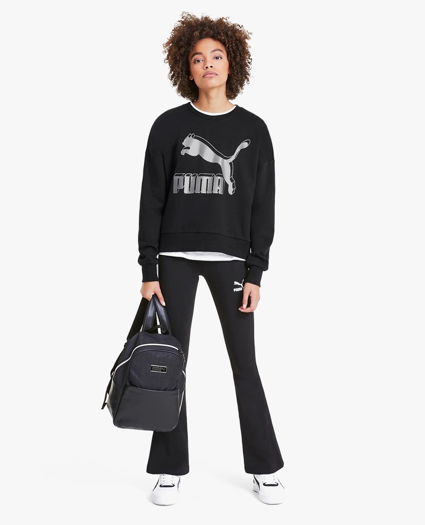 PUMA - Áo sweater Classics Logo Metallic Crew
