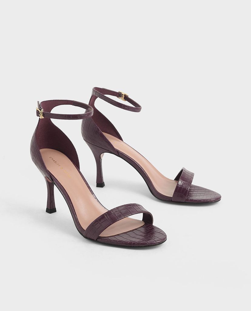 CHARLES & KEITH - Giày cao gót hở mũi Ankle Strap