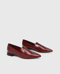 CHARLES & KEITH - Giày loafer nữ mũi nhọn Classic Pointed