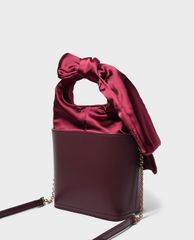CHARLES & KEITH - Túi xách tay chữ nhật Black Bow Detail Handle
