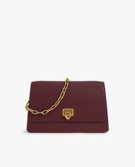 CHARLES & KEITH - Túi đeo vai nữ nắp gập Double Chain Link Push Lock