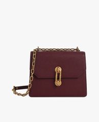 CHARLES & KEITH - Túi đeo chéo nữ Double Chain Strap Turn Lock