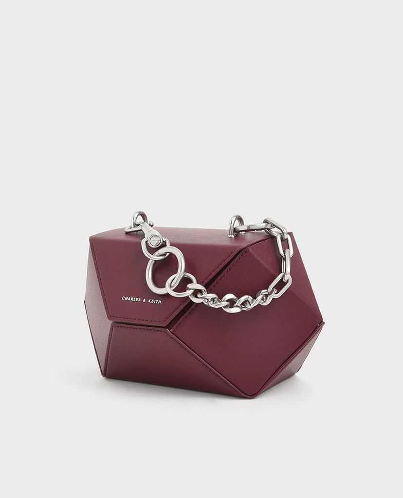 CHARLES & KEITH - Túi xách tay Demi Chain Hexagon