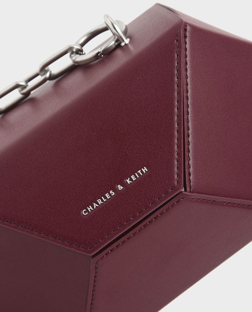 CHARLES & KEITH - Túi xách tay Demi Chain Hexagon