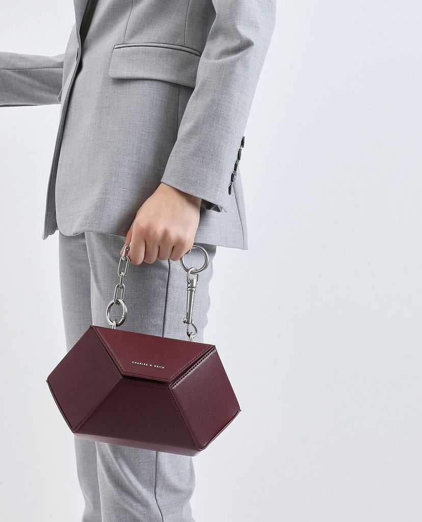 CHARLES & KEITH - Túi xách tay Demi Chain Hexagon
