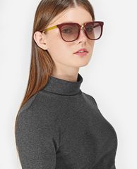 CHARLES & KEITH - Kính mát nữ gọng vuông Acetate Frame Wayfarer