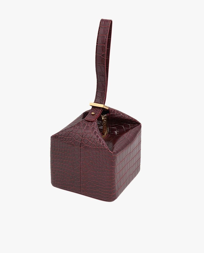 PEDRO - Túi xách tay hình hộp vuông Square Embossed