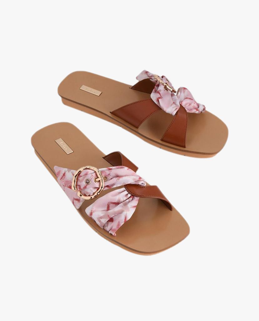 PEDRO - Giày sandal nữ quai xoắn Suede Trimmed Cross