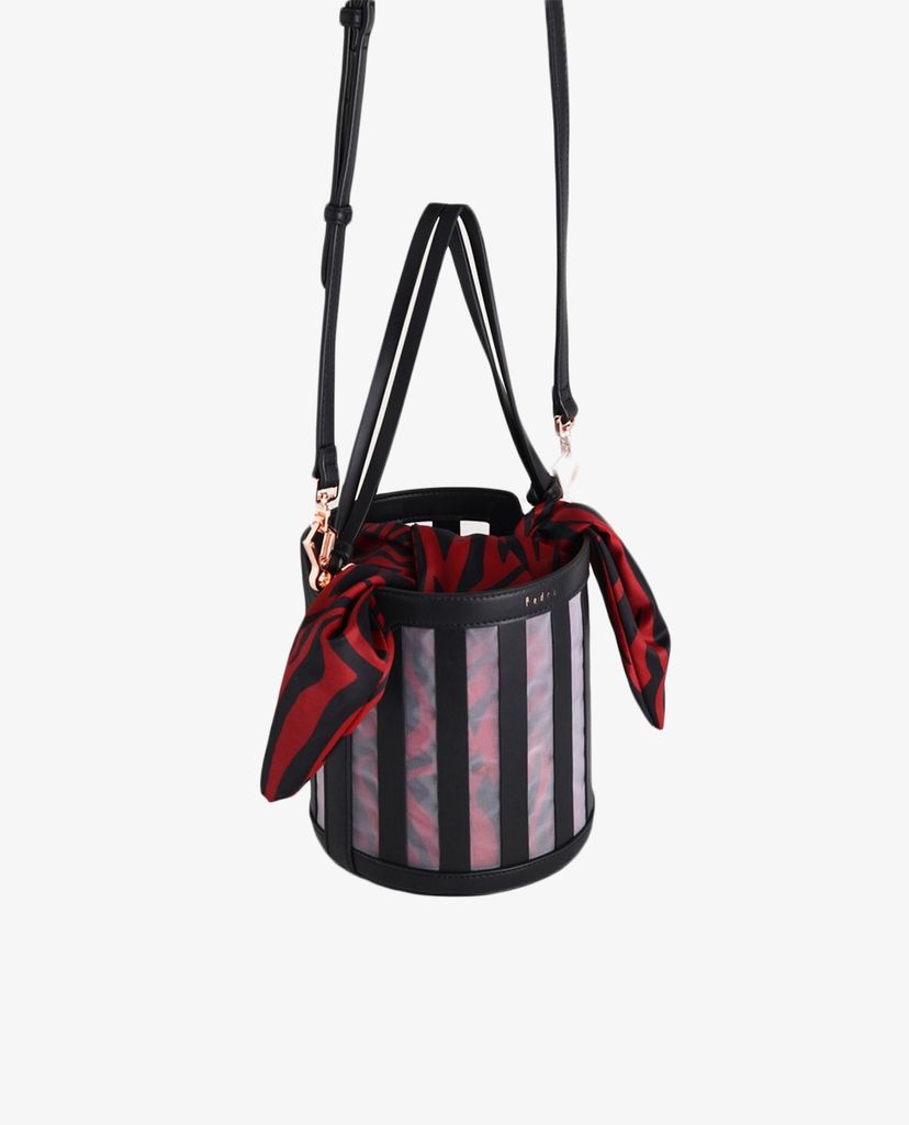 PEDRO - Túi rút dây hình trụ Striped Bucket