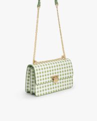 PEDRO - Túi đeo chéo nữ chữ nhật nắp gập Check Chain