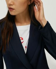 MAX&Co. - Áo blazer nữ tay dài phối nút cài Envers Satin