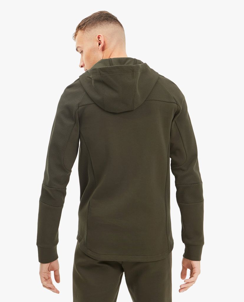PUMA - Áo hoodie nam có nón phối zip Evostripe