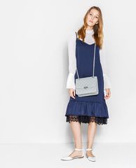 CHARLES & KEITH - Túi đeo vai chữ nhật Quilted Push Lock