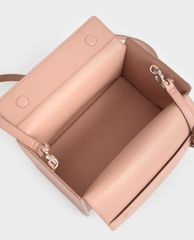 CHARLES & KEITH - Túi xách tay nữ hình hộp chữ nhật Slouchy Top