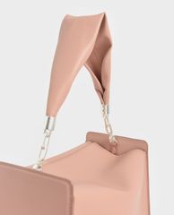 CHARLES & KEITH - Túi xách tay nữ hình hộp chữ nhật Slouchy Top