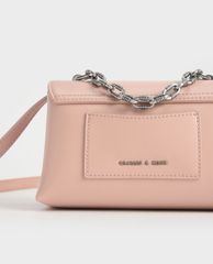 CHARLES & KEITH - Túi đeo chéo nữ phối cùng dây đeo thời trang