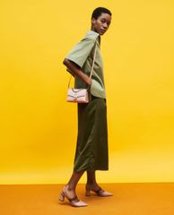 CHARLES & KEITH - Túi đeo chéo nữ phối cùng dây đeo thời trang