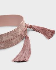 CHARLES & KEITH - Thắt lưng nữ bản rộng Double Rivet Thick