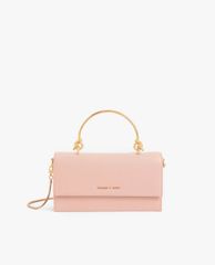 CHARLES & KEITH - Ví cầm tay nữ chữ nhật Metallic Handle