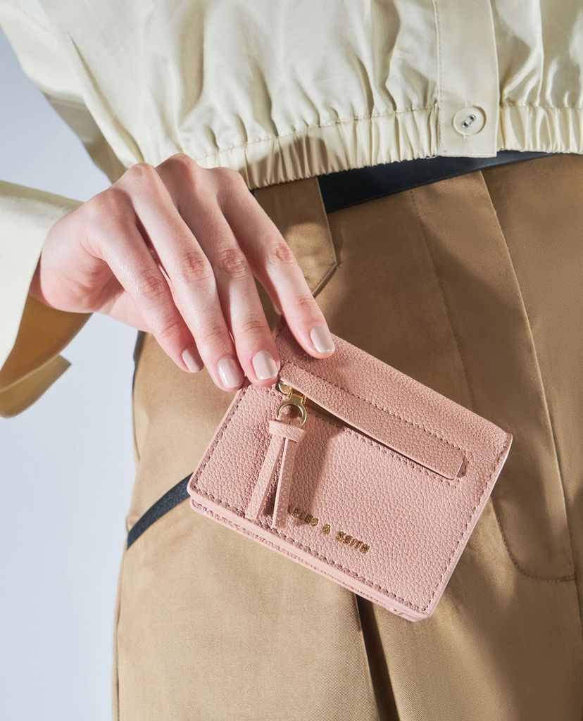 CHARLES & KEITH - Ví đựng name card nữ Snap Button