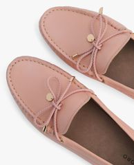 PEDRO - Giày lười nữ mũi tròn Textured Leather Bow