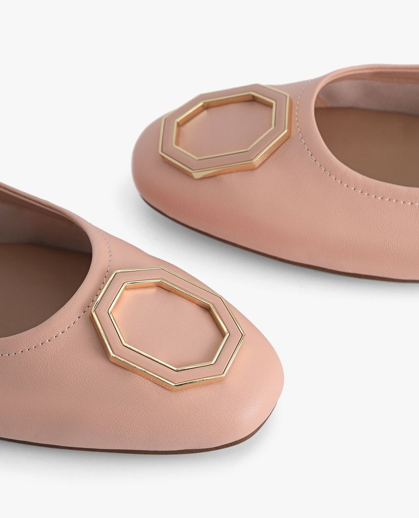 PEDRO - Giày đế bệt mũi tròn Leather Ballerina