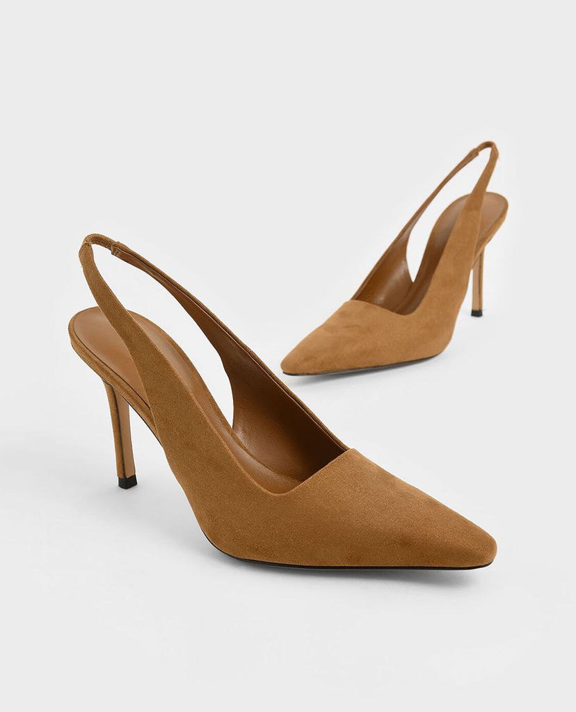 CHARLES & KEITH - Giày cao gót mũi nhọn Textured Stiletto