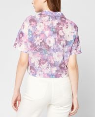 GIGI - Áo croptop nữ cổ bẻ tay ngắn thời trang Collar Camp
