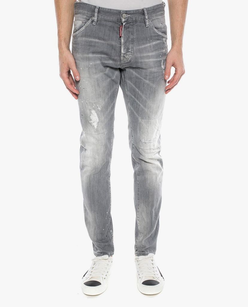 DSQUARED2 - Quần jeans nam skinny Paint Drip