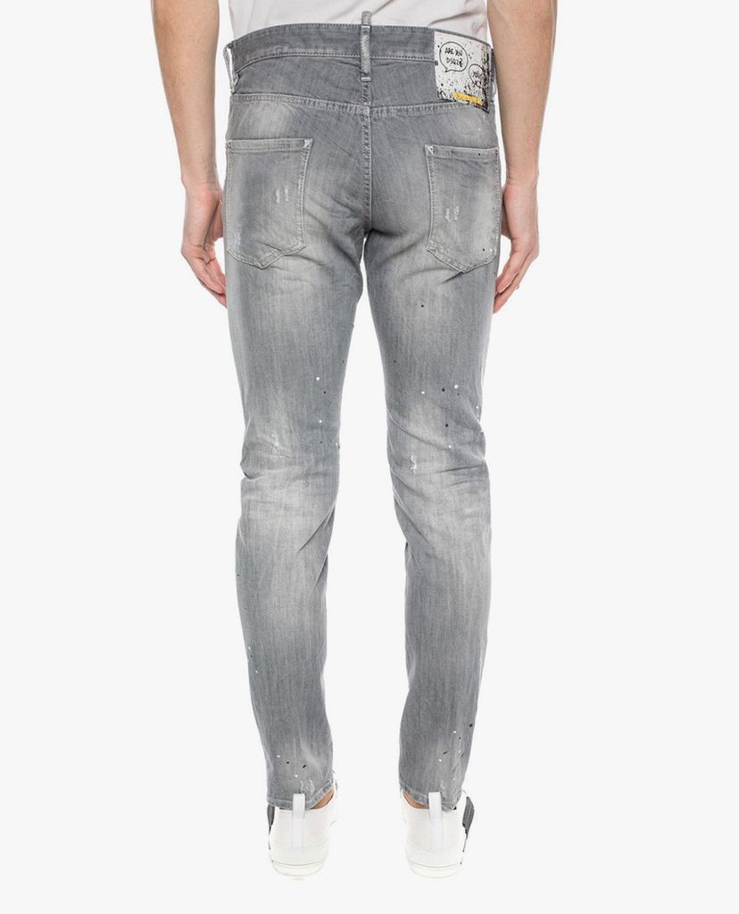 DSQUARED2 - Quần jeans nam skinny Paint Drip