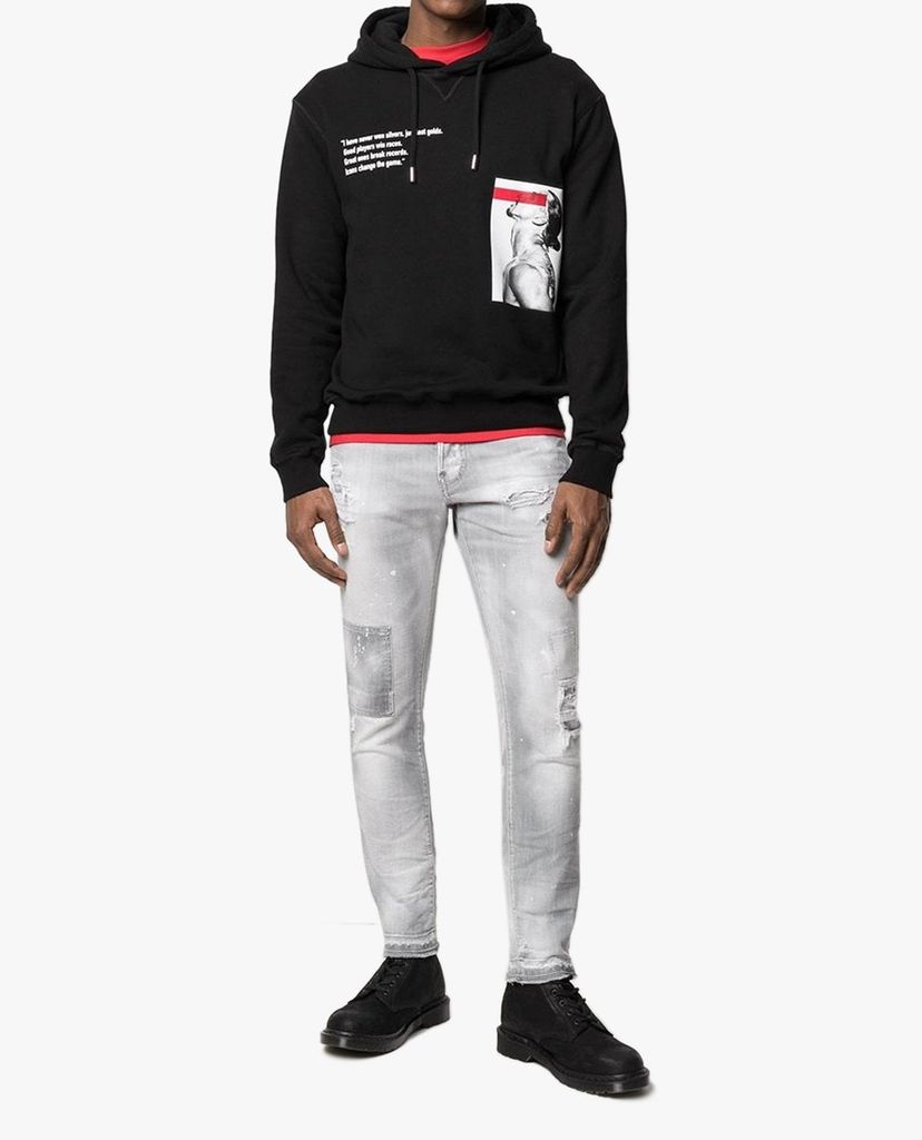 DSQUARED2 - Quần jeans nam denim rách vải phom skinny thời trang