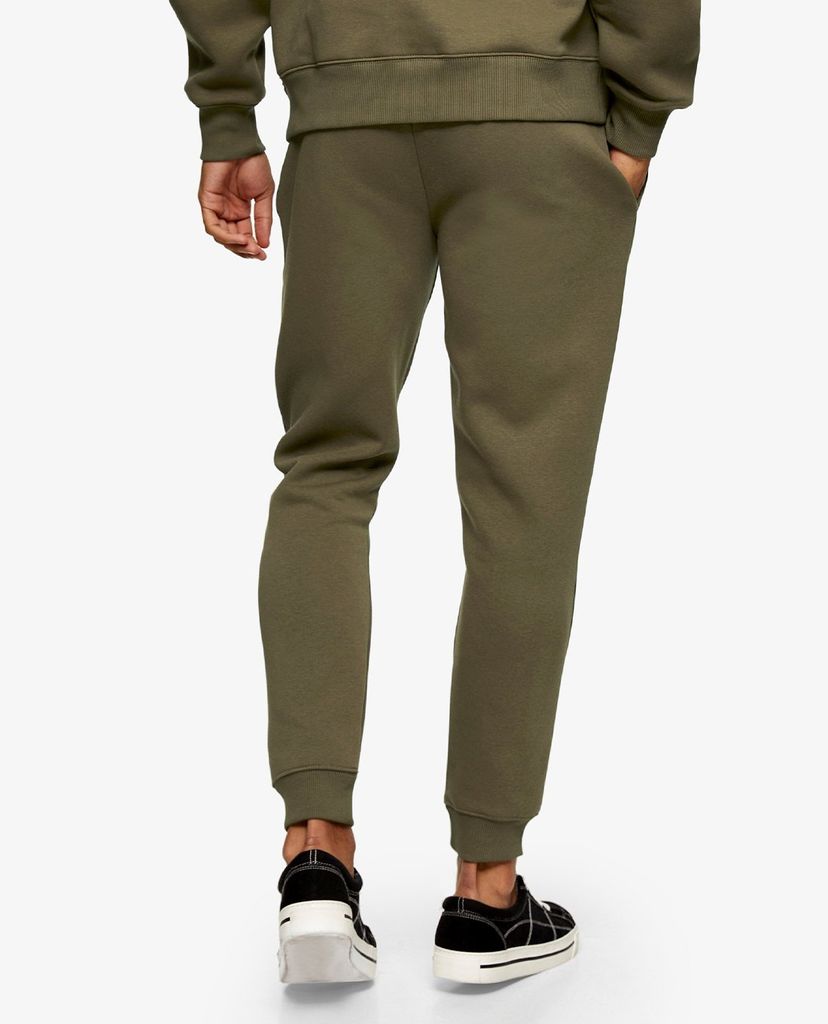 TOPMAN - Quần jogger nam lưng thun Khaki Classic