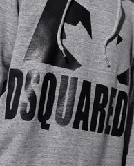 DSQUARED2 - Áo hoodie nam tay dài phối mũ trùm Dsquared2 Leaf