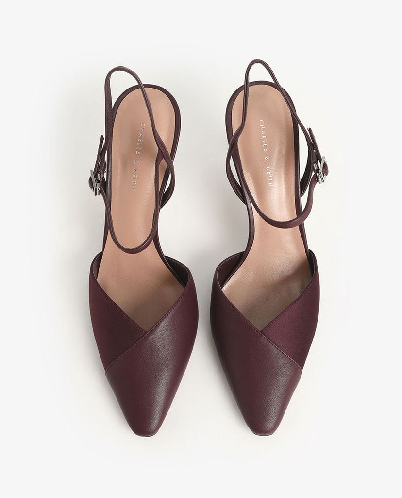 CHARLES & KEITH - Giày cao gót mũi nhọn Ankle Strap Pumps