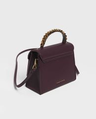 CHARLES & KEITH - Túi xách tay chữ nhật Bow Detail