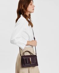 CHARLES & KEITH - Túi xách tay chữ nhật Bow Detail