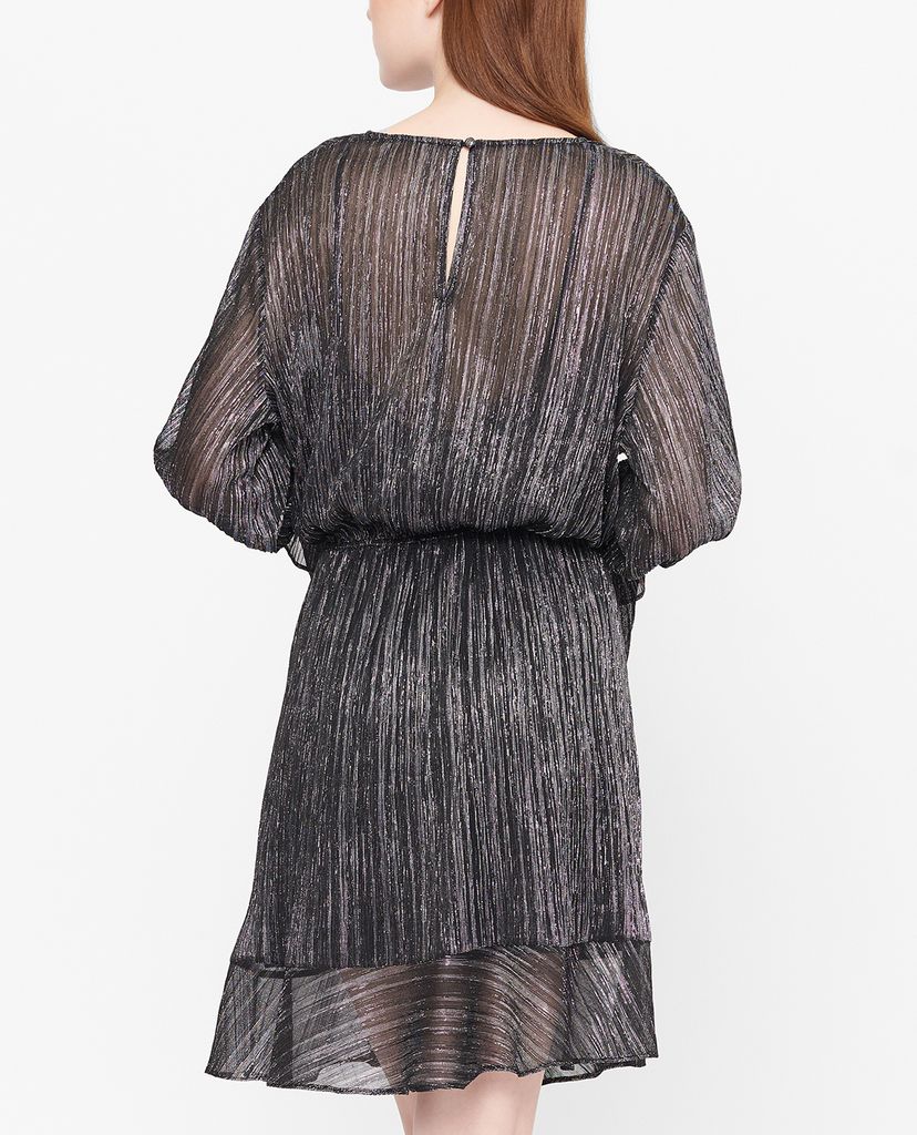 GIGI - Đầm mini cổ V tay dài Asymetric Draped