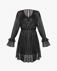 GIGI - Đầm mini cổ V tay dài Asymetric Draped