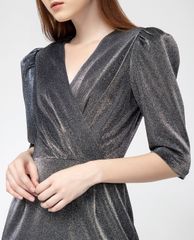 GIGI - Đầm mini cổ V tay lở Wrap Bust