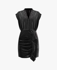 GIGI - Đầm mini bút chì cổ V tay ngắn Poet Sleeves Deep