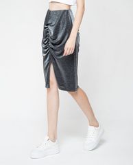 GIGI - Chân váy midi bút chì Ruched Split