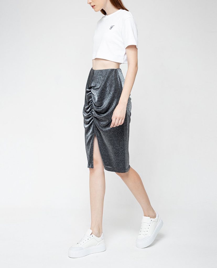 GIGI - Chân váy midi bút chì Ruched Split