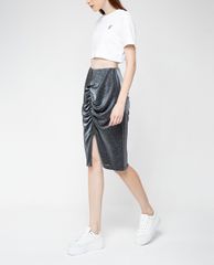 GIGI - Chân váy midi bút chì Ruched Split