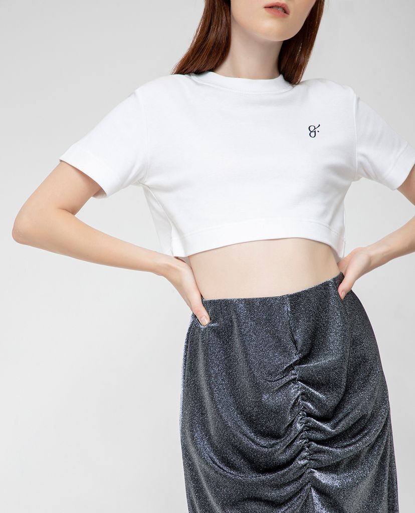 GIGI - Chân váy midi bút chì Ruched Split