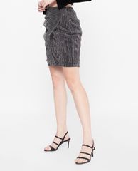 GIGI - Chân váy mini bút chì Asymetric Draped
