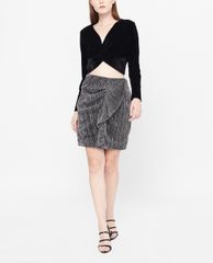 GIGI - Chân váy mini bút chì Asymetric Draped