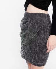 GIGI - Chân váy mini bút chì Asymetric Draped