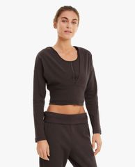 PUMA - Áo croptop nữ cổ V tay dài Train Exhale